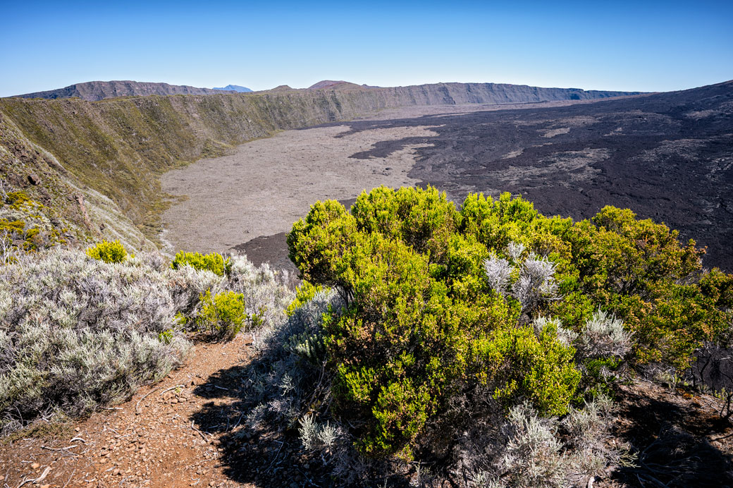La caldeira de l'Enclos Fouqué sur le Piton de la Fournaise