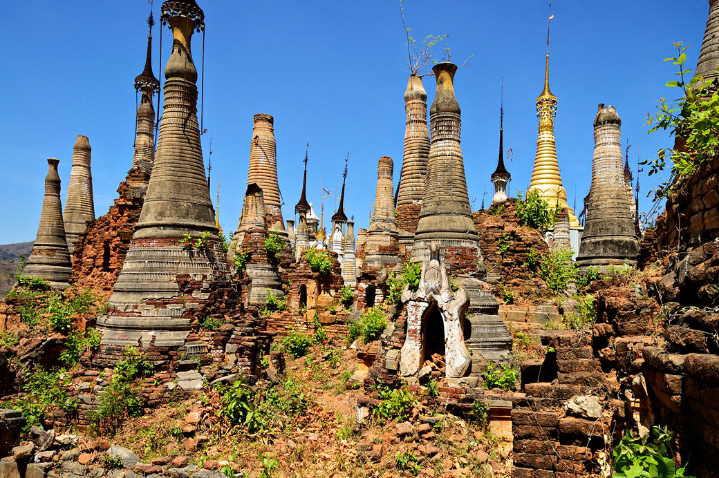 Ruines de la pagode de Shwe Inn Thein, Birmanie