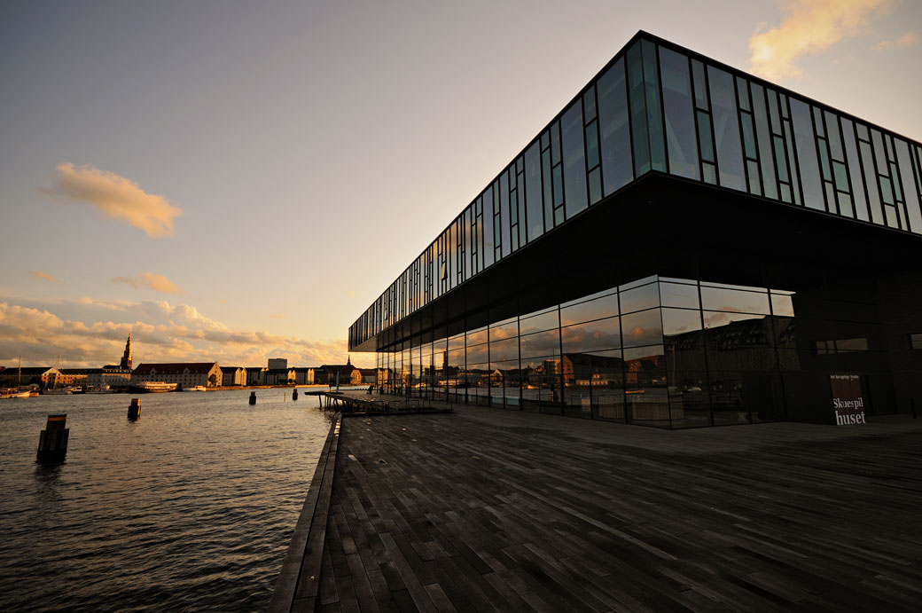 Le nouveau théâtre royal à Copenhague, Danemark