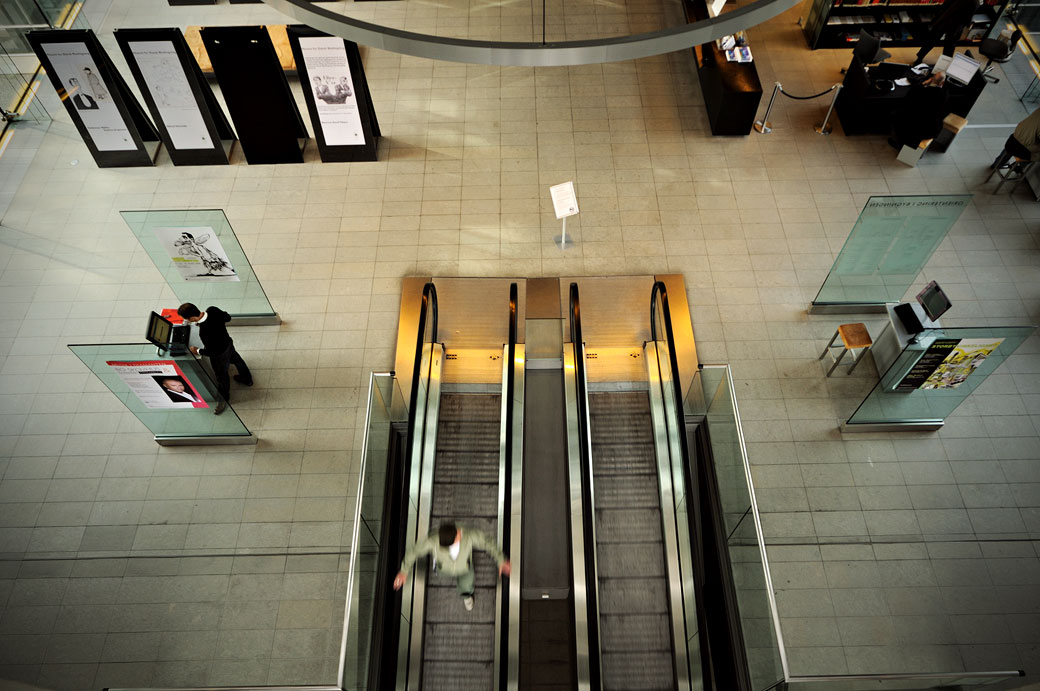 Escalateurs dans la bibliothèque royale de Copenhague