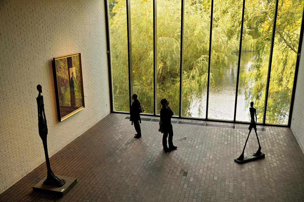 Sculptures de Giacometti au musée Louisiana, Danemark