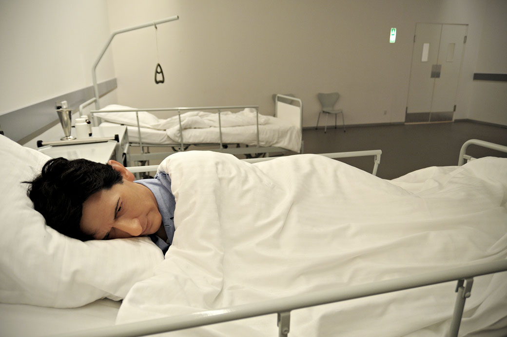 Malade en cire au musée Statens Museum for Kunst, Danemark