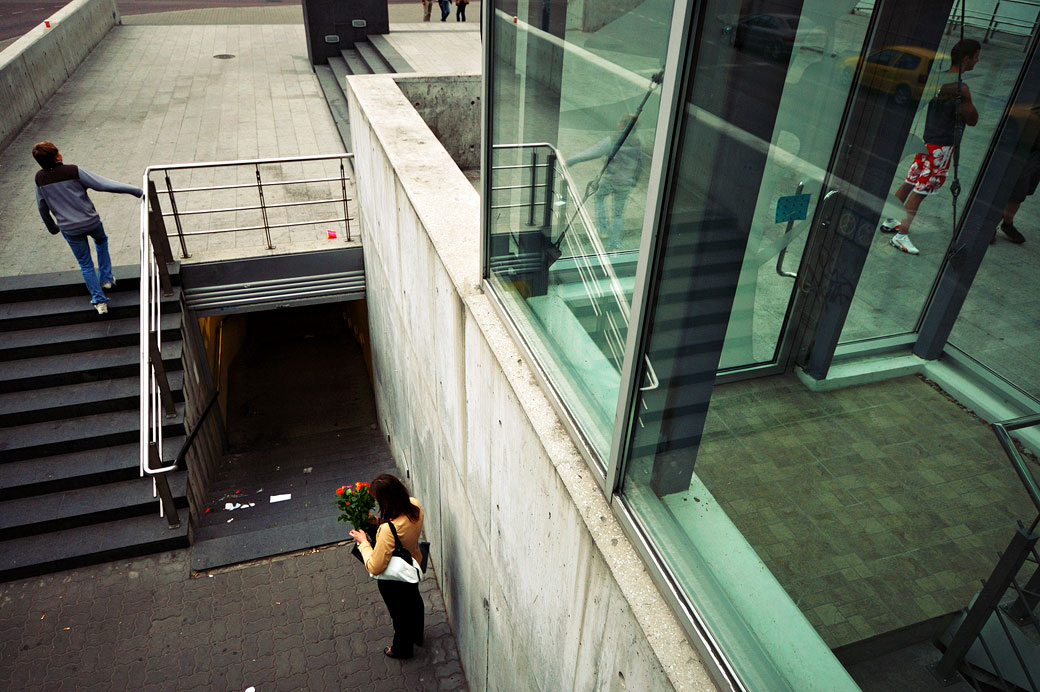 Scène urbaine au centre de Tallinn, Estonie