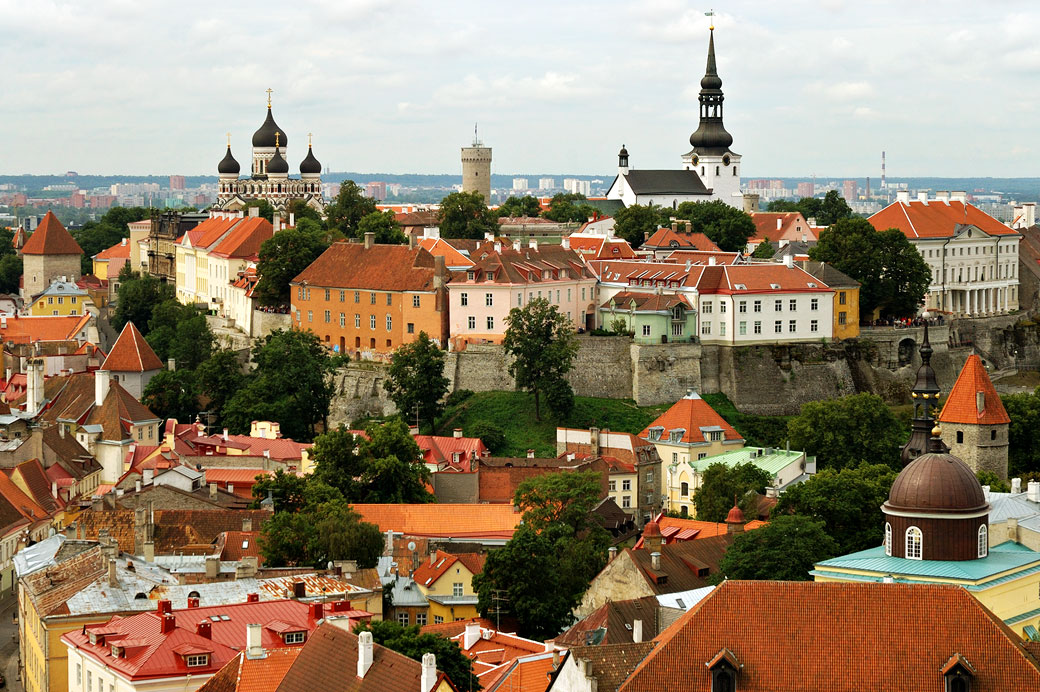 Toompea est une colline au centre de Tallinn, Estonie