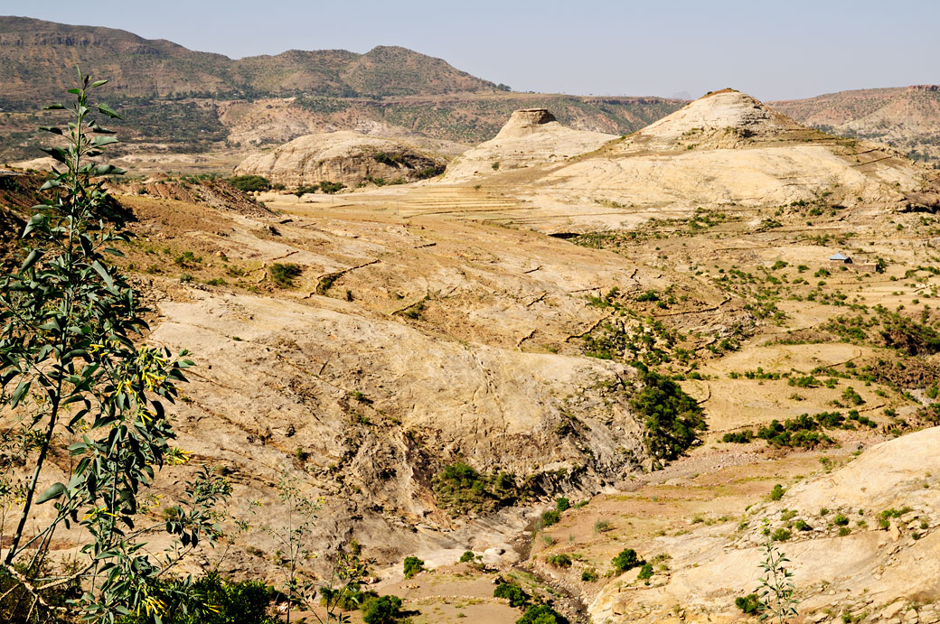 Paysage des hauts plateaux du Tigray, Ethiopie