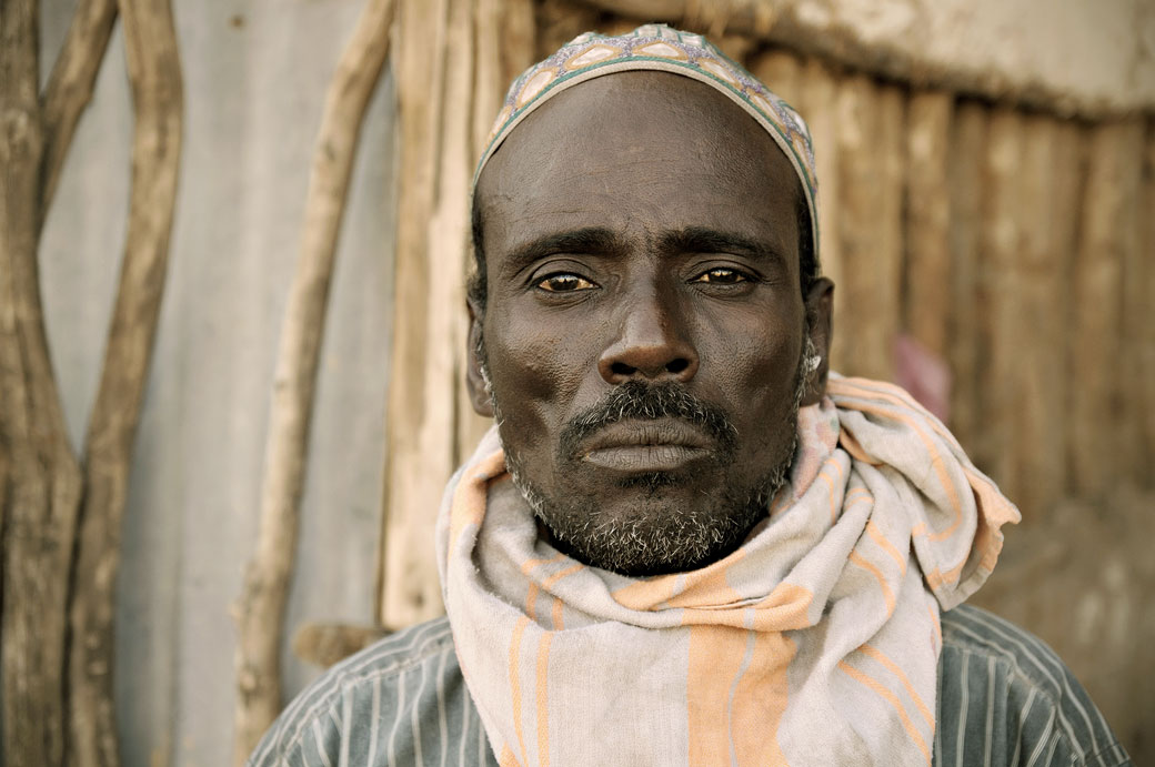 Portrait d'un homme Afar à Logia, Ethiopie