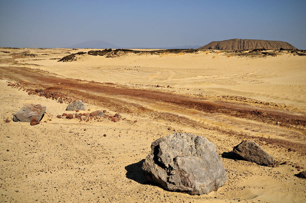 Piste dans le désert du Danakil, Ethiopie