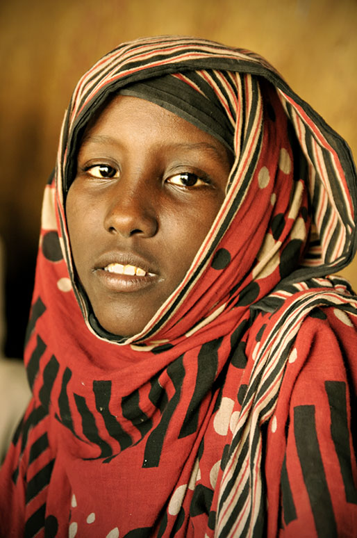 Femme Afar du désert Danakil, Ethiopie