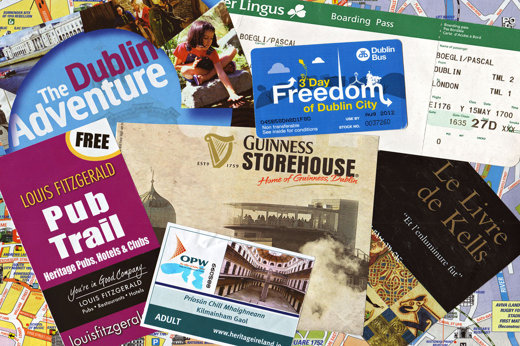 Brochures touristiques de Dublin, Irlande