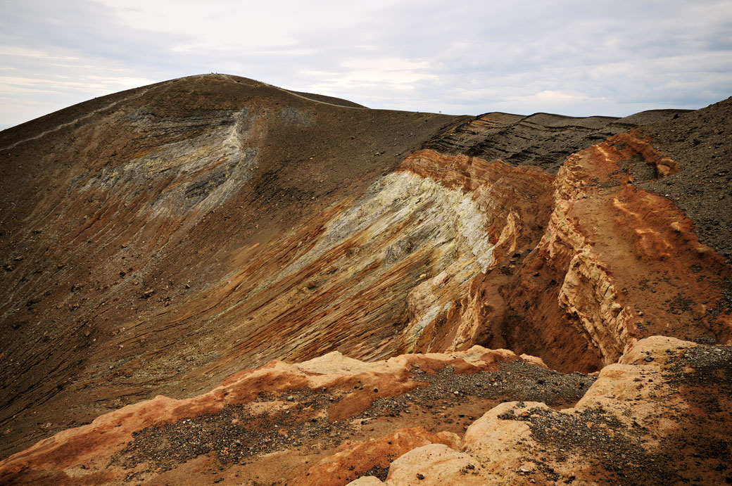 Paysage volcanique sur l'île de Vulcano en Sicile, Italie