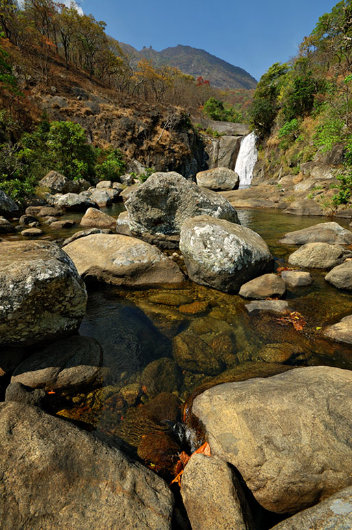 Chute d'eau sur le massif du Mulanje, Malawi