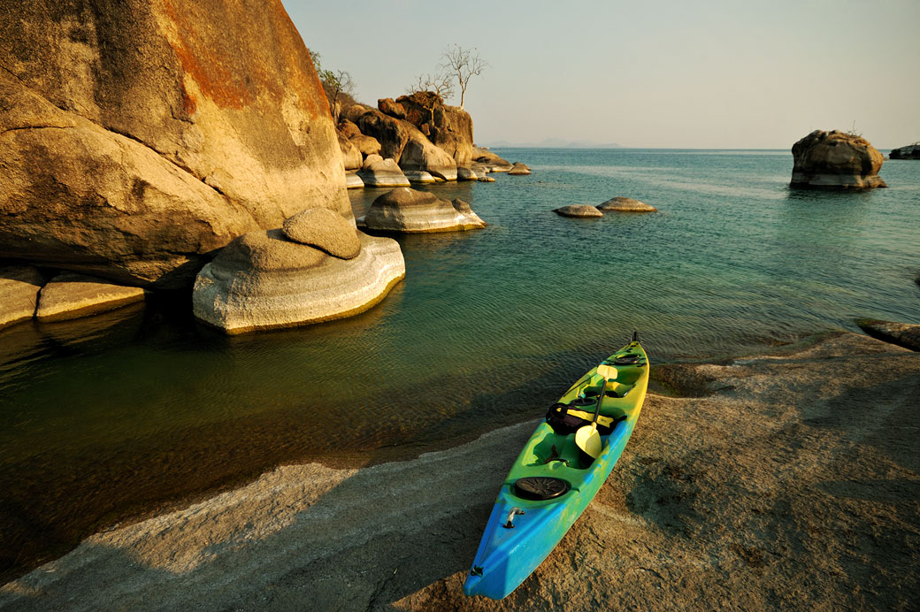 Kayak à Otter Point dans le parc national du lac Malawi