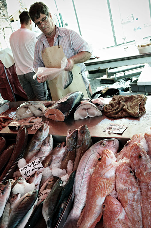 Poissons frais au marché de Marsaxlokk, Malte