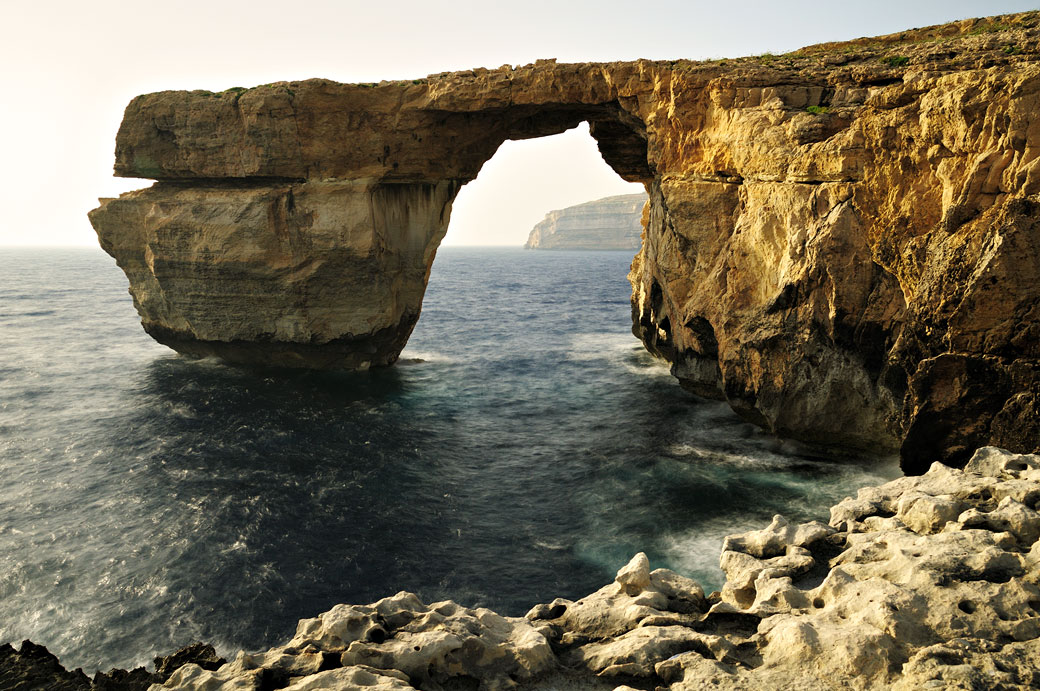 Fenêtre d'Azur, arche naturelle à Gozo, Malte