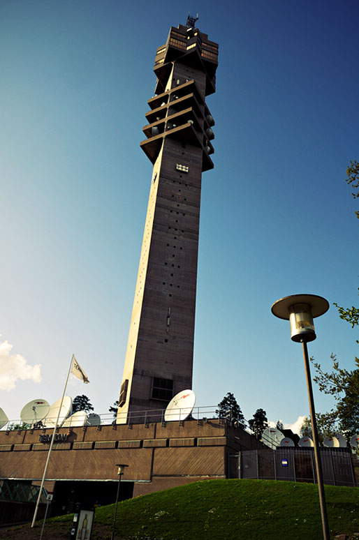 Kaknästornet, la tour de la télévision à Stockholm