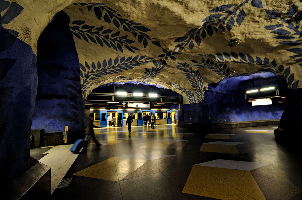 Station de métro T-Centralen à Stockholm