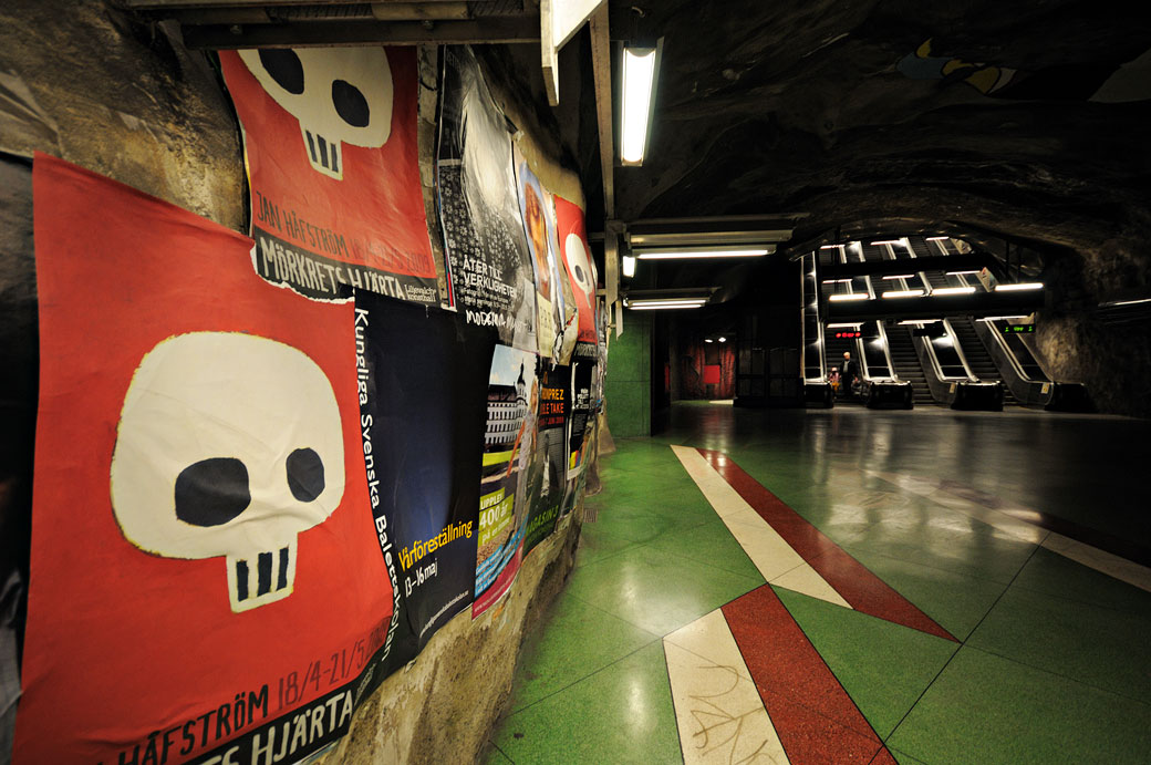 Station de métro Kungsträdgården à Stockholm, Suède