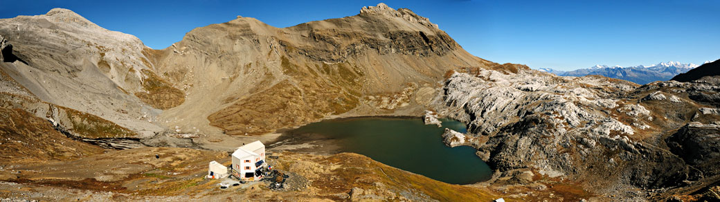 Cabane des Audannes dans le canton du Valais, Suisse