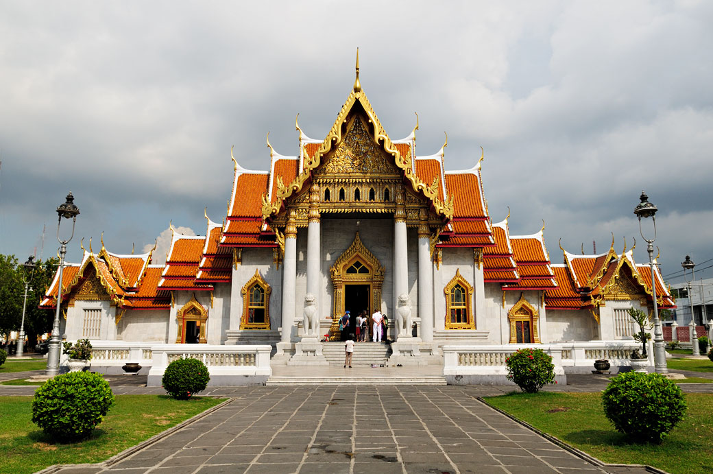 Wat Benchamabophit ou temple de marbre à Bangkok, Thaïlande